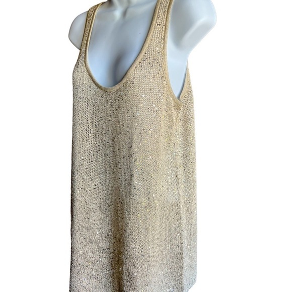 Matty M Sweaters - $10 Throwback Thursday!! Matty M Taupe Beige Scoop Neck Shimmer Sweater Tank